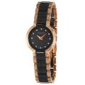 Wittnauer Women's 'Ceramic' Rose Goldplated Stainless Steel and Ceramic ...