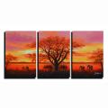 'Africa Sunset' Gallery Wrapped Canvas Art Set