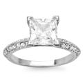 14k Gold 2 1/3ct TDW Certified Clarity-enhanced Diamond Engagement Ring (F, SI2-SI3)