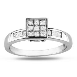 10k White Gold 1/2ct TDW White Diamond Ring (H-I, I1-I2)