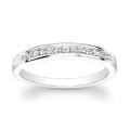 10k White Gold 1/4ct TDW Princess Diamond Band (H-I, I2-I3)