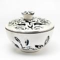 Iron White Wash Finish Vanilla Scented Wax Pot Candle (India)