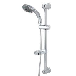 Chrome Sliding Bar with Handheld Shower