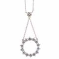 Michael Valitutti Signity 14k Gold and Palladium Silver Cubic Zirconia Necklace