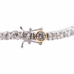 Michael Valitutti Signity 14k Gold and Silver Cubic Zirconia Bracelet