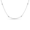 14k White Gold 1/2ct TDW Round White Diamonds Necklace (G-H, I3)