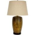 Russet Crackle Glaze Ceramic Jar Lamp (China)