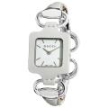 Gucci Women's '1921' Bangle Style White Leather Watch