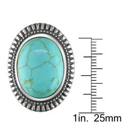 Sterling Silver Turquoise Fashion Ring