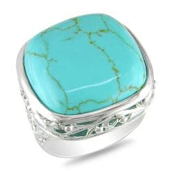 Sterling Silver Turquoise Cocktail Ring