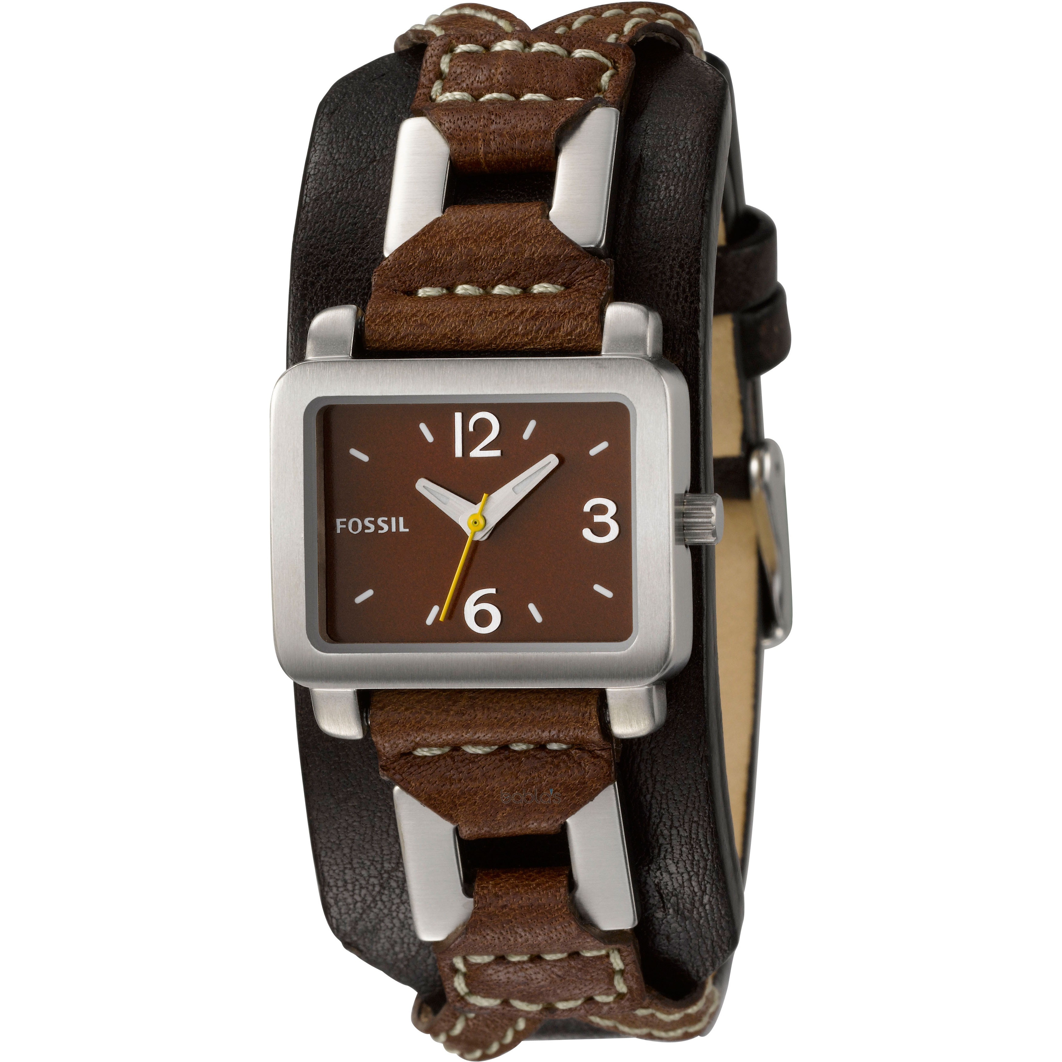 Fossil Womens Leather Strap Analog Watch