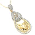 14k Yellow Gold 1ct TDW Diamond Necklace (H-I, I2)