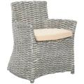 St Thomas Indoor Wicker Washed-out Grey Arm Chair