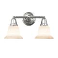 Woodbridge Lighting Hudson Glen 2-light Satin Nickel Bath Bar