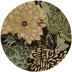 Waverly Hand-tufted Loop Indoor/ Outdoor Rug (6' Round)