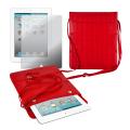 Premium Leatherette Shoulder Purse with Screen Protector for iPad 2 and iPad 3