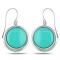 Sterling Silver Turquoise Hook Earrings