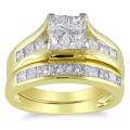 14k Yellow Gold 2ct TDW Diamond Bridal Ring Set (G-H, I2-I3)