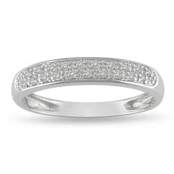 10k White Gold 1/10ct TDW Diamond Fashion Ring (H-I, I2-I3)