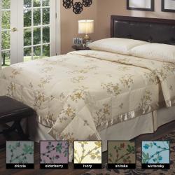 Oversized 350 Thread Count Floral Print Down Blanket