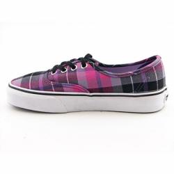 VANS Women's 'Authentic Hollie' Plaid Pink/Black Skate Shoes