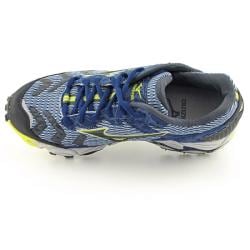 Mizuno Womens Wave Cabrakan Blue/Black/Lime Running Shoes (Size 11