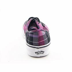 VANS Women's 'Authentic Hollie' Plaid Pink/Black Skate Shoes