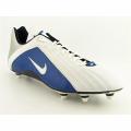 Nike Men's 'Super Speed D Lowtop' White/Dark Royal Blue Cleats (Size 16)