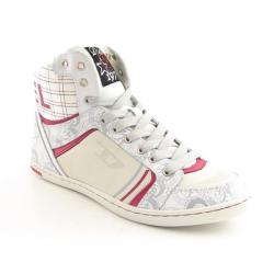 Diesel Womens Gray Sneaker Shoes