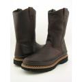 Georgia Wellington 'Giant' Mens Brown Work Boot Shoes (Size 10.5)