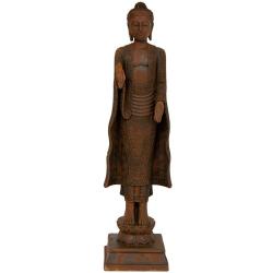 Standing Semui-in Iron Look Buddha Statue (China) 21
