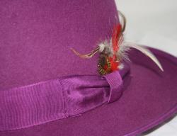 Ferrecci Men's Purple Wool Godfather Hat