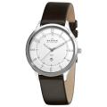 Skagen Men's Stainless Steel Brown Leather Watch