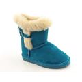 Bearpaw Halle Girls Blue Teal Winter Medium Boots (Size 13)