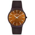 Skagen Men's Titanium Brown Mesh Watch