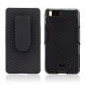 Black Snap-on Case/ Holster Combo for Motorola Droid X2