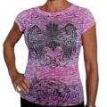 Davida Women's Short Sleeve Rhinestone Top