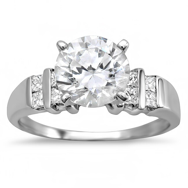 14k Gold 2 1/3ct TDW Certified Clarityenhanced Diamond Engagement Ring