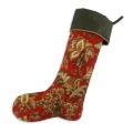 Stanza Garnet-montana Lode Lined Trimmed Holiday Stocking