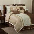 Lush Decor Leron Taupe/ Brown 8-piece Full-size Comforter Set