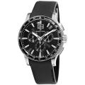 Maurice Lacroix Men's 'Miros Sport' Black Face Chronograph Watch