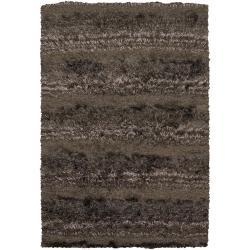 Hand-woven Mandara Shag Rug (2'6 x 7'6)