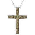 Tressa Sterling Silver Created Marcasite Cross Necklace