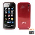 SVP M1 Pro Red touch screen unlocked phone with microSD 8GB card 3.0"