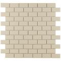 SomerTile Victorian Subway 1x2-in Matte Biscuit Porcelain Mosaic Tile (Pack of 10) 11.75x11.75-in