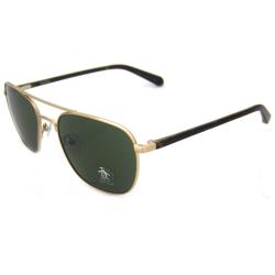 Original Penguin Women's YG Yellow Gold/ Brown 'The Meteor' Aviator Sunglasses
