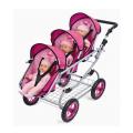 Doll Triple Stroller