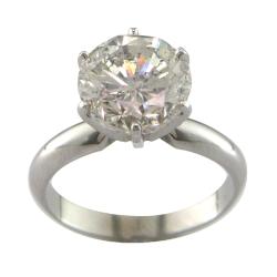 18k Gold 5ct TDW Certified Clarity-enhanced Diamond Engagement Ring (H-I, I1-I2)
