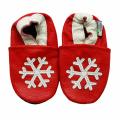 Snowflake Soft Sole Leather Baby Shoes