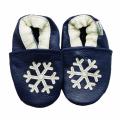 Snowflake Soft Sole Leather Baby Shoes